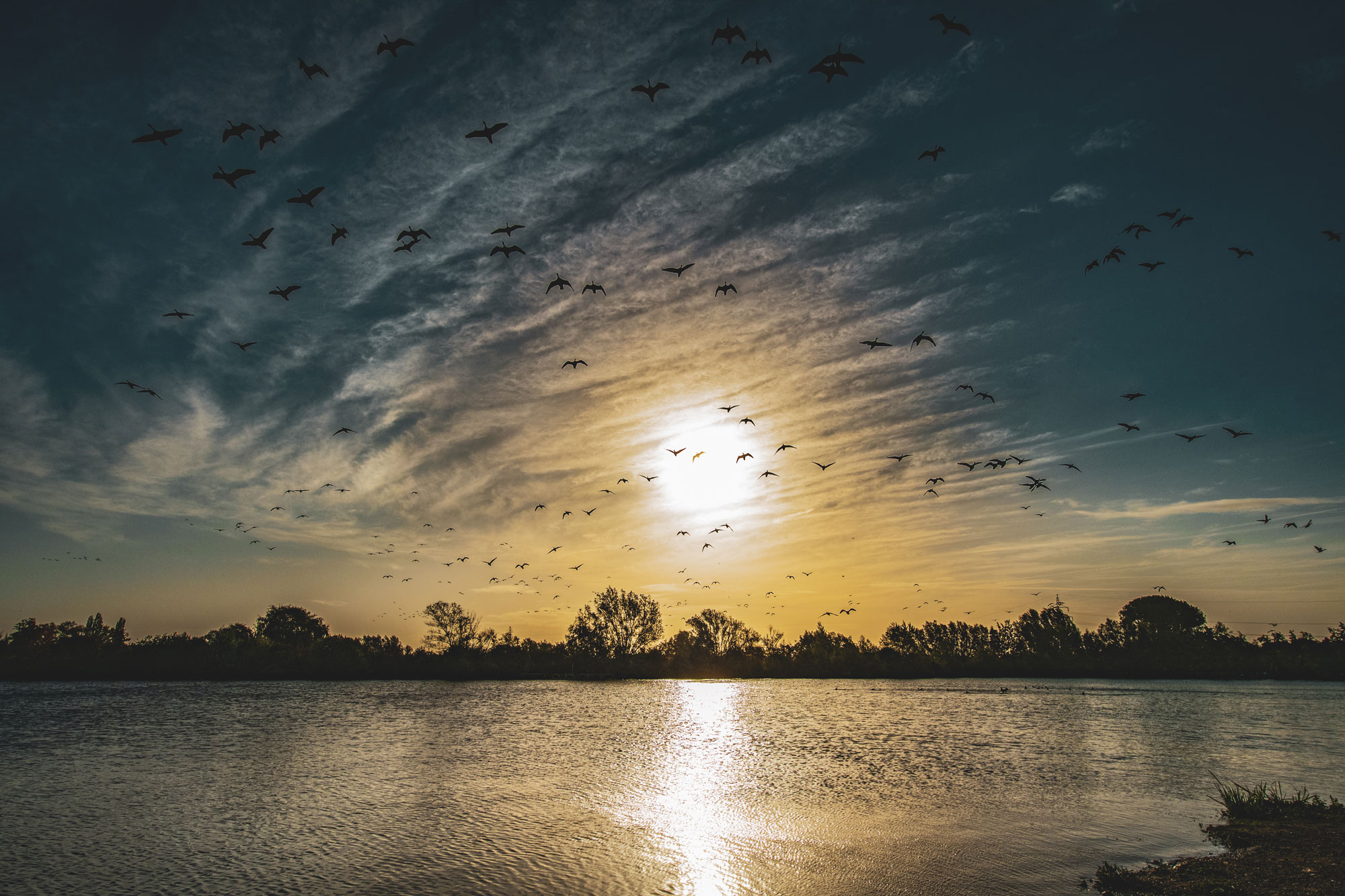 Angelteich bei Sonnenaufgang