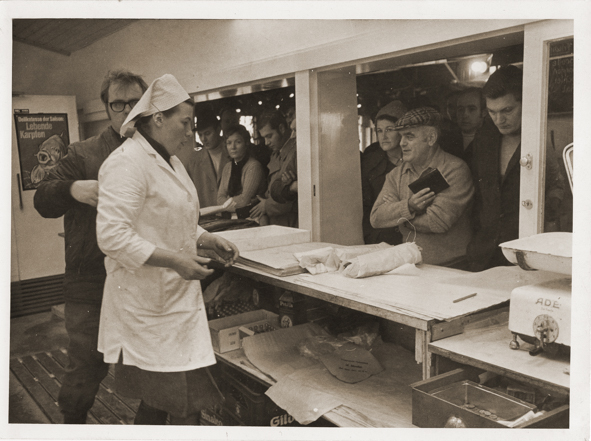 Historische Aufnahme der Fischzucht Moeller um 1960